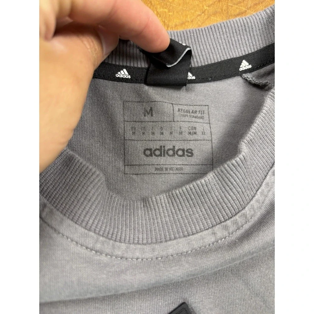 Orlando City Adidas 2024 Travel Grey Men's M T-Shirt MLS Athletic Fit Soccer